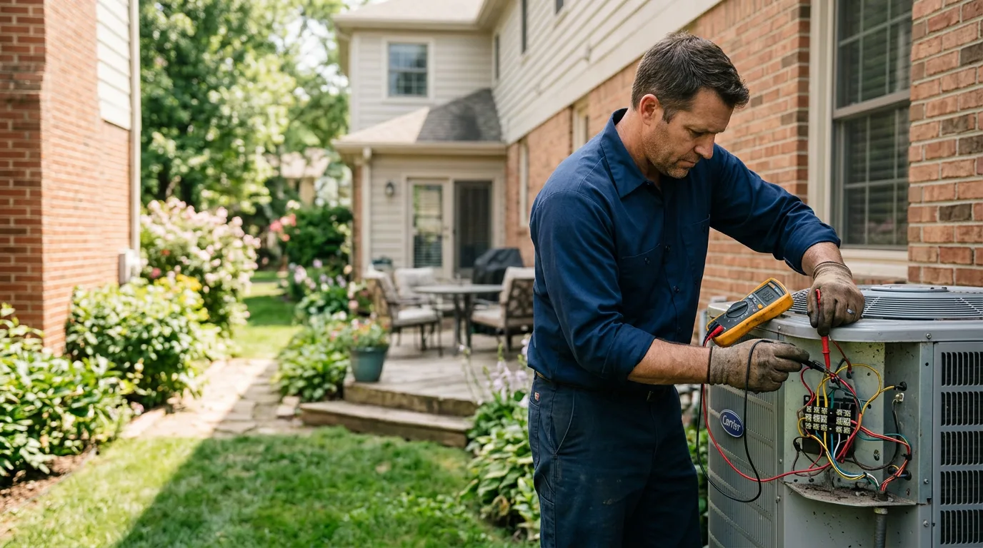 HVAC technician working near Buffalo, KS
